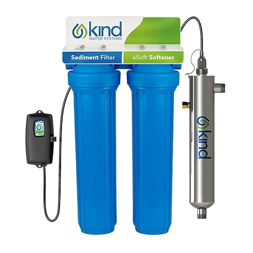 Whole House Salt Free Water Softener Alternative with UV Light - Filters Dirt, Sand, and Debris - Protects Plumbing and Appliances from Hard Water Scale - Easy Installation - Zero Water Waste