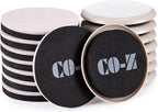 CO-Z Felt Furniture Sliders - 16 Pack with 8 Plastic & 8 Felt Sliders, 3 1/2" Reusable Furniture Sliders for Carpet Hardwood Floors, Heavy-Duty Furniture Gliders Movers, Moving Pads for Hard Surfaces