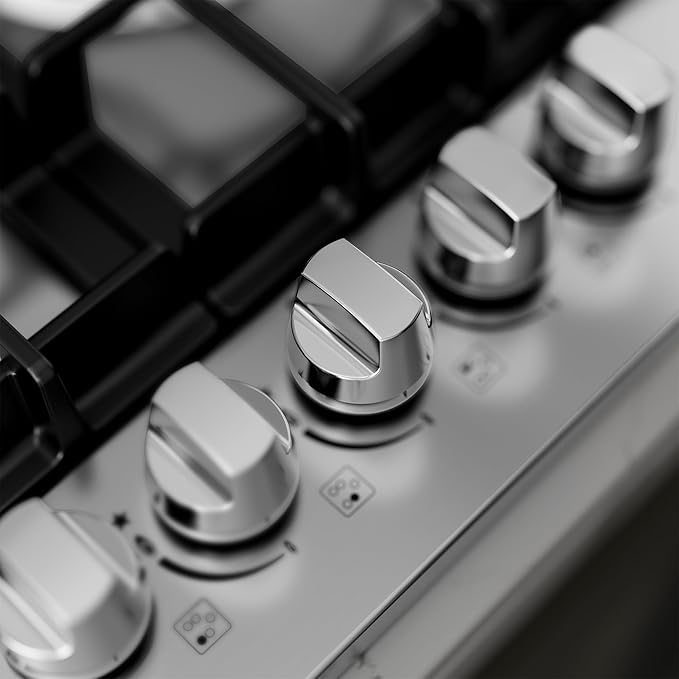 Empava Gas Cooktop 30 Inch, 5 SABAF Sealed Burners Made in Italy, Stove Top Bulit-in Ion Flame Ignition, NG/LPG Convertible CSA Approved, Stainless Steel, Ideal for Kitchens,Apartments