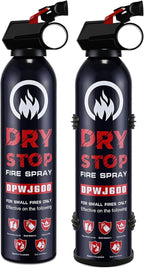 2PCS Fire Extinguisher for Home - Dry Stop Fire Extinguisher Spray, 600g Dry Chemical Fire Extinguisher for Kitchen, Car & Home | Portable, Fights Grease, Electrical & Vehicle Fires