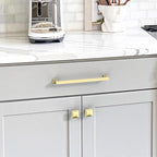 10 Pack 7.5"(192mm) Brushed Gold Cabinet Pulls Kitchen Cabinet Handles Gold Drawer Pulls Cupboard Hardware for Cabinets