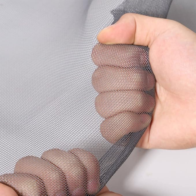 Windows Screen and Screen Door Replacement, 59"x106" Durable Fiberglass Screen Mesh- Window Screen & Sliding Screen Door Repair for Patio and Windows, Tooltriz