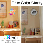 E12 Candelabra Bulb 40 watt Equivalent, E12 LED Bulb Dimmable Chandelier Light Bulbs, 2200K Amber Warm, B10 Candle Light Bulb, 90+CRI, 400LM, Amber Glass Finish, 12 Pack