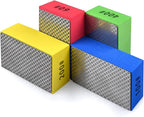 4pcs Diamond Hand Polishing Pads for Ceramic Tile Glass Grinding,Sanding Blocks Polishing 60#,100#,200#,400#