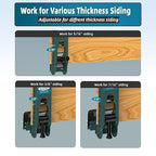 Siding Installation Tools for 5/16-Inch, 3/8-Inch, 7/16-Inch Fiber Cement Siding, Lap Mounting Gauge with Adjustable Reveals, Polycarbonate Body, 2 Packs