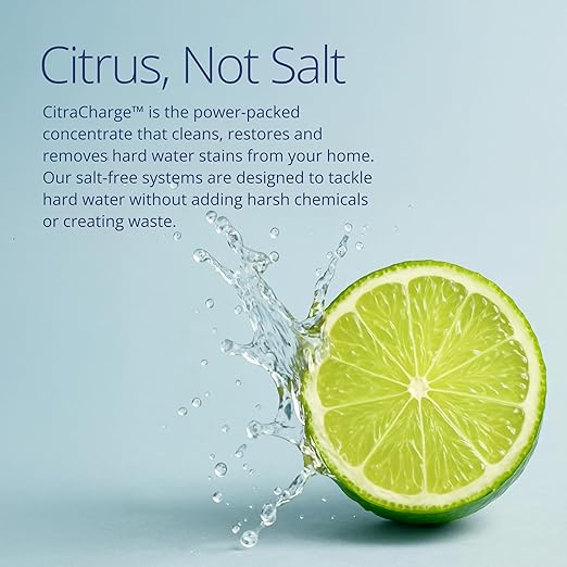 NuvoH2O Advanced 3-Stage Citrus, Salt-Free Water Filter System + Water Softener with Chloramine and Iron Filtration – Healthy & Pure Water – Removes Hard Water Build Up (Whole Home Trio System)