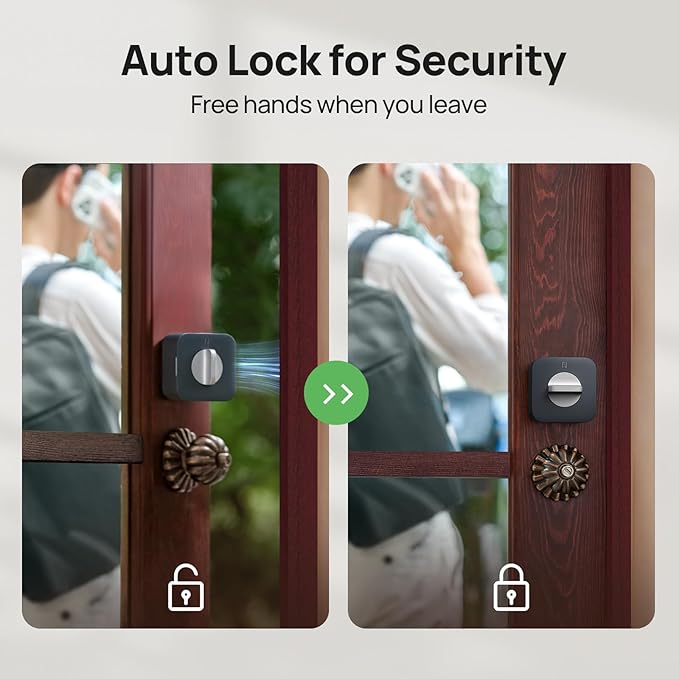 Anona Holo Wi-Fi Smart Lock with Keypad, Keyless Entry Deadbolt Door Lock with App Remote Control, AutoLock & Anomaly Detection, Non-Destructive Installation, Supports Alexa, Apple Home