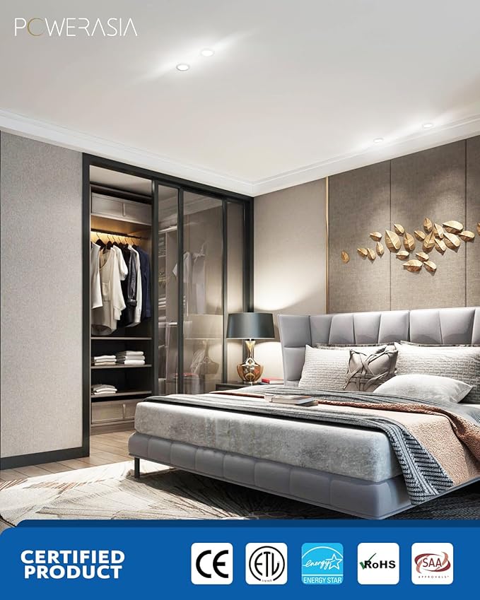 12 Pack 4 Inch Ultra-Thin LED Recessed Ceiling Light with Junction Box, 5CCT Dimmable 2700K/3000K/4000K/5000K/6000K, 9W 850lm Can Killer Downlight-ETL and Energy Star Certified