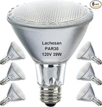 Par30 Halogen Flood Light Bulbs 120V 39W, Long Neck Bulb,39W Equivalent 2700K Warm White Dimmable High Brightness, Great for Accent Lighting, Tracking Light, Recessed Light Bulb（6Pack