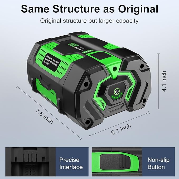 Replacement EGO 56-Volt 7.5 Ah Battery for EGO 56v Batteries BA5600T BA4200T BA3360T BA2800T BA1400T & EGO Power+ Cordless Tools