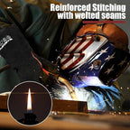 ARCCAPTAIN Leather Forge Welding Gloves, Heat/Fire Resistant 16 inches Gloves for Stick,Mig,Tig,Forge,BBQ,Grill,Fireplace,Wood Stove,Furnace,Oven,Pot