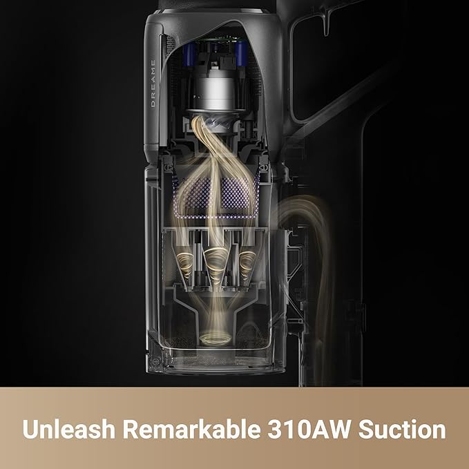 DREAME Z30 Cordless Vacuum Cleaner, Smart Stick Vacuum for Multi-Surface Cleaning, 310AW Suction with Dual Brushes, Pet Deshedding Tool, Long Runtime, Ideal for Hard Floor