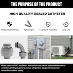 1-1/2 inch Liquid Tight Connector PVC Flexible Conduit Connector, 180 Degree and 90 Degree UL Listed, Non-Metallic Electrical Conduit Fittings 6 Pack(4 pcs 180D/2 pcs 90D)