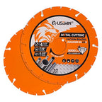 2 Pack Cut Off Wheels 4 1/2 Inch with 7/8" Arbor, Angle Grinder Cutting Disc, Diamond Cutting Wheel with 5000+ Cuts on INOX, Rebar, Angle Iron and Steel