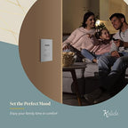 TOPGREENER Dimmer Light Switch for 200W Dimmable LED/CFL Lights, Single Pole/3-Way LED Slide Dimmer Switch,Neutral Wire Not Required,TGSDS3-W-10PCS, 10 Pack, White