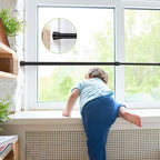 4 Pack Sliding Door Security, Bar Window Security Bars, Adjustable Sliding Glass Door Lock, Window Safety Lock Bar with Rubber Tips, Extendable Tension Rods 15.7-27.6 Inch for Children Home