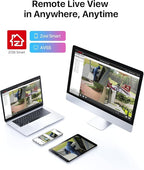 ZOSI 3K Lite 8CH Security Camera System with AI Human/Vehicle Detection,Night Vision,H.265+ 5MP 8Channel CCTV DVR with 1TB Hard Drive,8pcs 1920TVL 1080p Outdoor Indoor Cameras,for Home 24/7 Recording