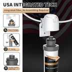 WINGSOL Under Sink Water Filter System with Faucet, Anti-Clogged Design, Reduces PFAS, Lead, Chlorine, Bad Taste, Sediment, NSF/ANSI 42&53, 8K Gallons, Easy Installation, Brushed Nickel Faucet