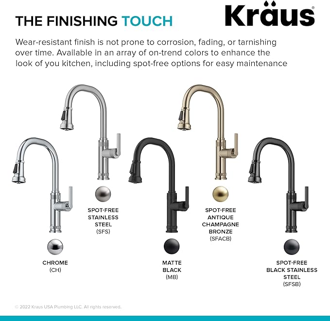 KRAUS Allyn Industrial Pull-Down Single Handle Kitchen Faucet in Chrome, KPF-4102CH