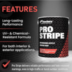 Pro Stripe Line Marking Paint – Courts, Parking Lots & Surface Restoration - (White, 1 Quart)