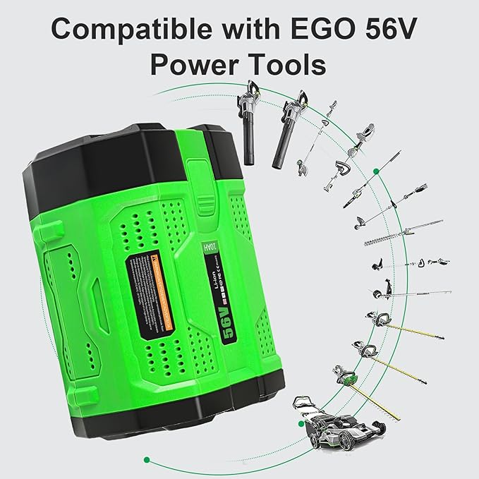 5000mAh Replacement EGO Battery 56V,Compatible with EGO 56Volt Lithium Batteries BA5600T BA4200T BA3360T BA2800T & EGO Power+ Cordless Tools