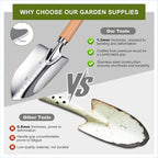 Kynup Gardening Tools, Garden Tools Set-7 Piece, Gardening Kit with Spade, Ideal Hand Garden Tool Gifts for Women, Thickened Stainless Steel, Rust-Proof, Garden Supplies, Garden Stuff