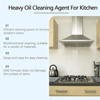 Greasy Dirt Clean Spray, Degreaser Cleaner Heavy Duty, Kitchen Cleaner, All Purpose Stain Removal Cleaners, Oven And Grill Cleaners Clean Up Kitchen Oil Stains(3, pcs-120ml)