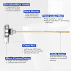 Toilet Handle Replacement Parts Kit, Side Mount Toilet Flush Handle for TOTO THU004-CP Trip Lvr for TOTO ST701, CST854, CST884 (Zinc Alloy & Copper Lever)