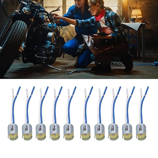 1156 Bulb Socket Part, 10PCS Bulb Sockets LED Turn Light Holder with 3.5in Harness DC 12V Flexible Headlight Conversion