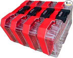 Craftsman Nano Small Versastack Compatible Stackable Plastic Storage Cases 4 Pack