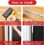 HSTECH Transparent Window Weather Sealing Tape, 2-Inch x 33ft, Clear Window Draft Isolation Sealing Film Tape for Door Draft Stopper Adhesive Tape, Doors Windows and Shower Glass Gaps (2IN x 33FT)