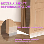 Weather Stripping Door Seal Strip for Gaps, Silicone Draft Stopper Adhesive Tape for Sliding Doors, Windows, Shower Glass, Soundproof Seal for Home Insulation, 32.8ft Roll Brown