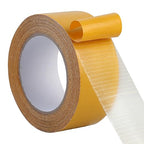 QDiShi Double Sided Heavy Duty Mounting Tape, Universal High Tack Strong Wall Adhesive with Fiberglass Mesh, Multipurpose Tape, High Stickiness Strong Thin Fabric Carpet Tape (2in x 66ft)