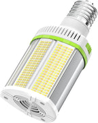 LED Corn Light Bulb 80W 64W 48W Adjustable, E39 Base LED Light Bulb 5700K 5000K 4500K, DLC ETL Listed 12,000LM Commercial High Bay Fixture for Warehouse Shoebox Park lot Area Lighting, AC 100V-277