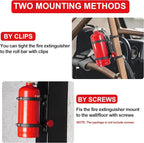 UTV Fire Extinguisher Mount Bracket, Quick Release Fire Extinguisher Mount Holder for Jeep, Offroad Car, UTV Accessories (A)
