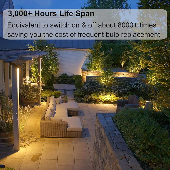 GU4 Halogen 5W, 6 Pack GU4 Base MR11 12V 5W, Long Lasting GU 4 MR 11 Dimmable with Glass Cover, MR 11 Warm White 2800K Fiber Optic Light Bulb, MR 11 Bulb with GZ4 Bi Pin Base