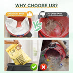 10PCS 10-14 Gallon Vacuum Bags for Shop Vac Bags, Disposable Wet Dry Vaccum Collection Bags Replace Part Type I #90672 9067200, Type F #90662 9066200 9066233, VF2005 (Yellow)