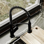 Karran Scottsdale Single-Handle Pull-Down Sprayer Kitchen Faucet in Matte Black