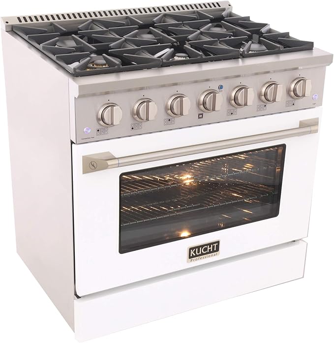 Kucht KNG361/LP-W Gas Range, White