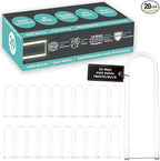 GoodBulb 32 Watt 6 Inch T8 Fluorescent U-Bend Light Bulb 4100K Cool White Medium Bi-Pin Base High Output 3050 Lumens 32W 10000 Life Hours 80 CRI (Pack of 20)