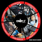 Heavy Duty 6 Mil Black Nitrile Gloves - Disposable, Latex & Powder Free | Mechanic, Food Prep & Tattoo | Rubber Gloves for Cooking, Cleaning & Household | Pack of (100)