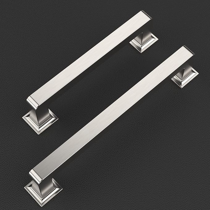 10 Pack 3 Inch Nickel Cabinets Pulls Handles Cabinet Hardware for Cabinets Cupboard Handles