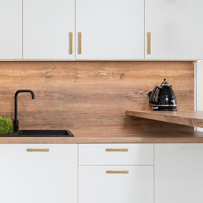 COTYKILEY 10 Pack 3.75 Inch(96mm) Champagne Bronze Cabinet Handles Gold Kitchen Cabinet Pulls Cabinet Door Handles Kitchen Cabinet Hardware