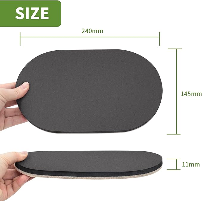 Furniture Sliders for Hardwood Floors 4 PCS - 9 1/2 inch Sliders for Moving Furniture – Felt Furniture Pads for Hardwood Floors