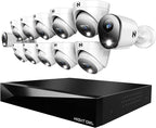 Night Owl 2-Way Audio 20 Channel DVR Video Home Security Camera System with 12 (2 Bullet 10 Dome) Wired 4K HD Indoor/Outdoor Deterrence Cameras and 2TB Hard Drive (2 Bullet/10 Dome - 20 Channel)
