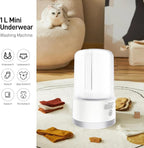 Portable Mini Washing Machine | Compact Deep Cleans Underwear, Baby Clothes, Small Laundry | Lightweight for Apartment, Dorm, Hotel, Travel & Camping | Quiet Energy-Efficient (White)