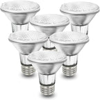 Par20 Bulbs, 6 Pcs 120V 50W Par20 Light Bulbs, E26 Medium Base Long Lasting Life High Output Reflector Flood Lights Replacement Range Hood Light - Warm Light