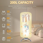 Portable Clothes Dryer for Apartment, RV and Travel, Secadora de ropa portatil, Mini Dryer Quickly Dry Light Clothes, Underwear, Baby Clothes, Socks and Shoes