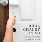 AMY HOWARD AT HOME Chalk-Based One Step Paint for Furniture, Cabinetry, Decor, Finish, and More | No Stripping, Sanding, or Priming | Ultra-Light Base | 16 Ounce | Weybridge White