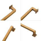 10 Pack Antique Brass Cabinet Pulls 5 Inch Kitchen Cabinet Handles Vintage Drawer Pulls Kitchen Handles for Cabinets Retro Dresser Pulls Drawer Handle